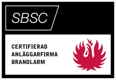 SBSC:s certifieringsmärke för brandlarm