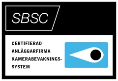 SBSC:s certifieringsmärke för kamerabevakningssystem
